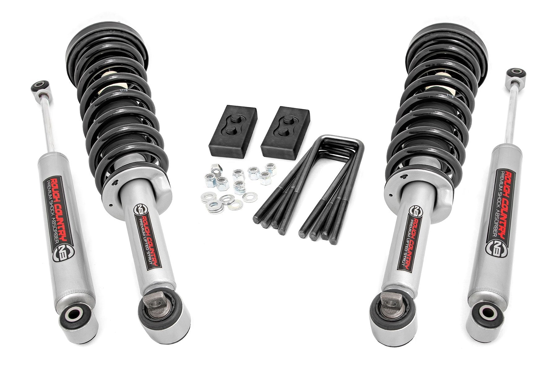 2 Inch Lift Kit for Ford F-150 4WD (2021-2025) | N3 Struts & Shocks | Heavy-Duty Off-Road Suspension Upgrade | Perfect for Trail Riding & Truck Customization