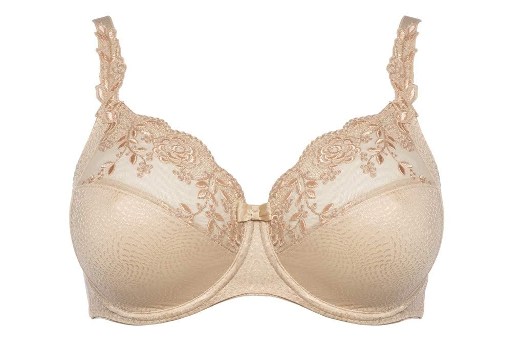 Ulla Women's Underwired Bra 3623 - Comfortable T-Shirt Bra with Full Coverage - Size 56B in Biscuit Color - Perfect for Everyday Wear, Work & Special Occasions