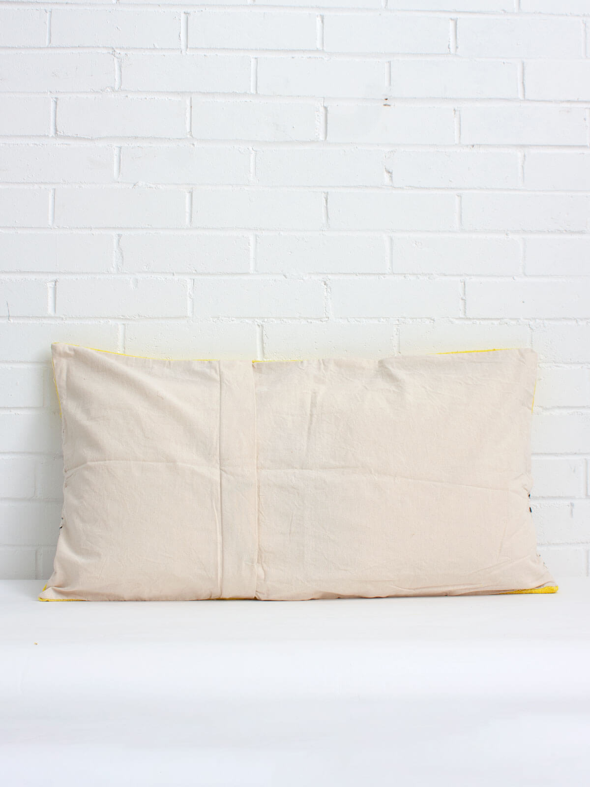 Handmade African Mudcloth Pillow Covers - Yellow & Black Striped Boho Decor for Living Room, Bedroom, or Sofa - Washable Cotton Throw Pillow Cases for Home Decor