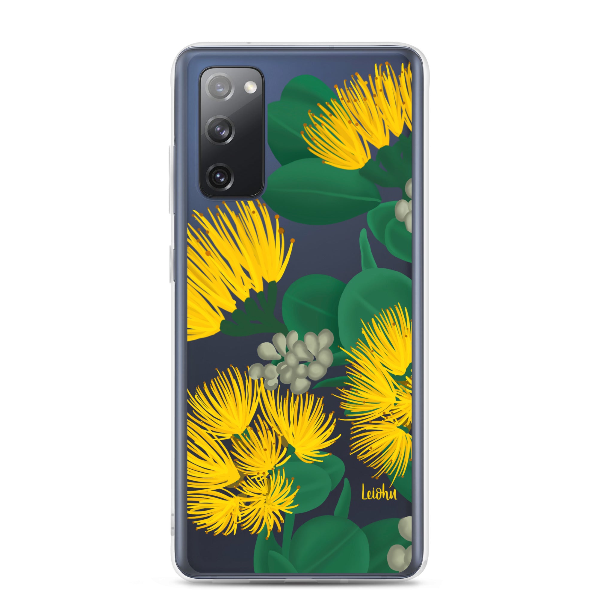 Ōhi'a Lehua Melemele Yellow Flower Clear Protective Case for Samsung Galaxy [Model] - Durable Slim Cover for Everyday Use & Travel