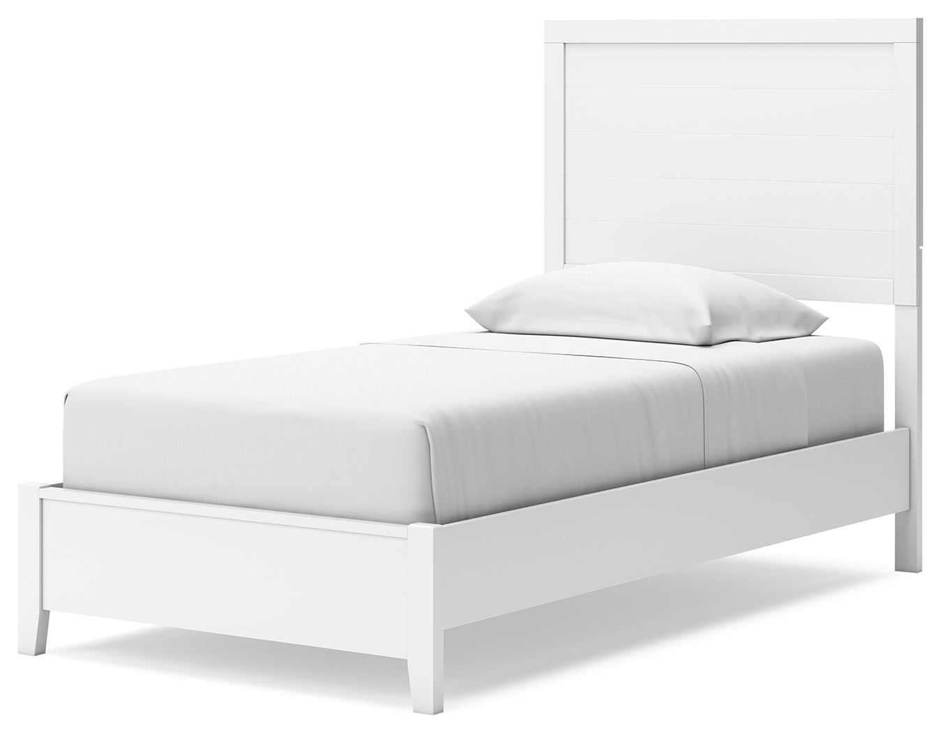 Binterglen Panel Bed - Queen Size, Modern Wooden Platform Bed Frame with Upholstered Headboard, Sturdy Support for Mattress - Perfect for Bedroom, Guest Room, and Dormitory