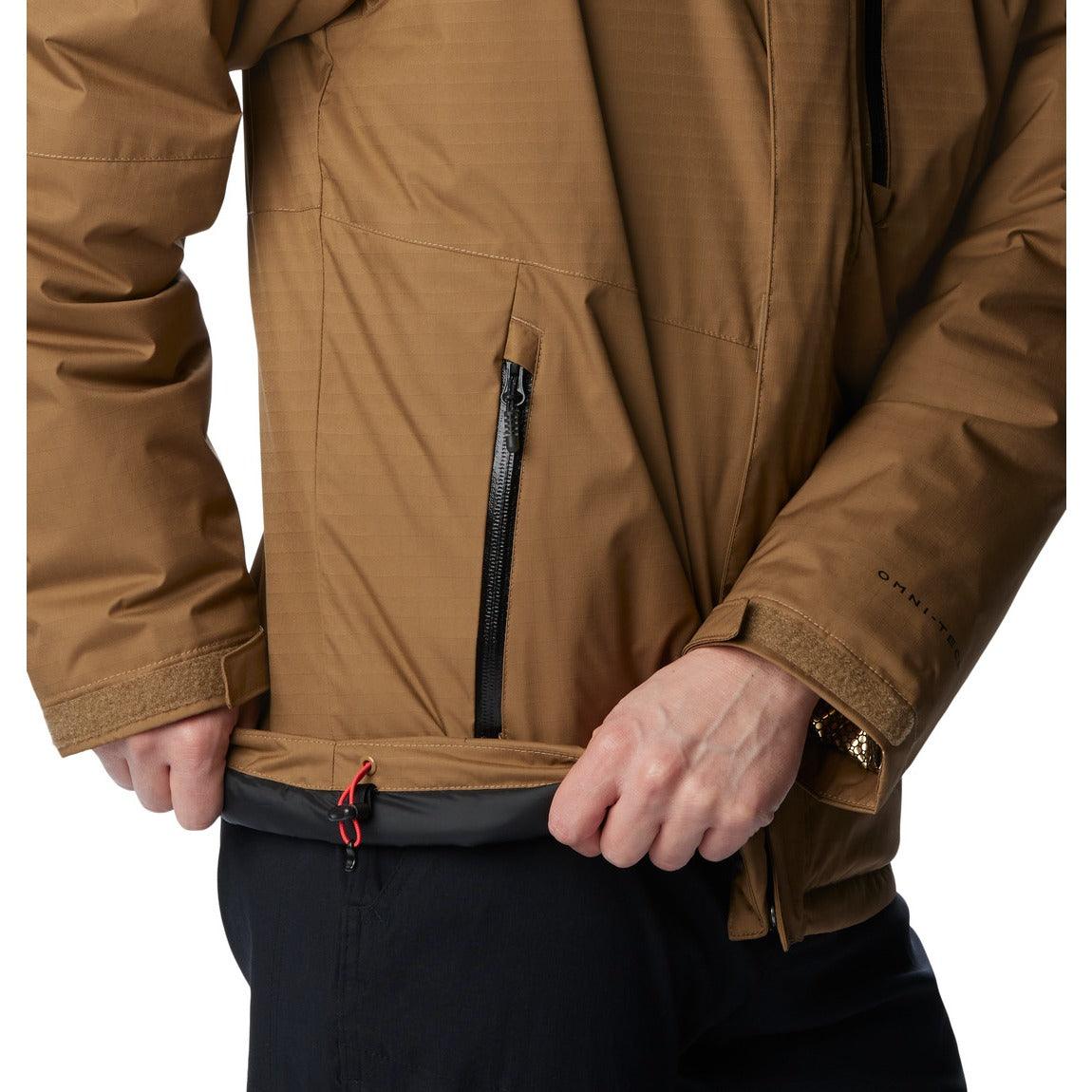 Columbia Men's Oak Harbor Omni-Heat Infinity Insulated Waterproof Rain Jacket - Windproof Winter Coat for Hiking, Camping & Outdoor Activities