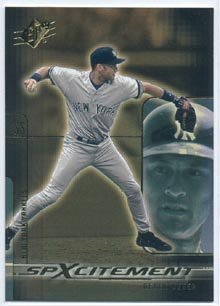 2001 Upper Deck SPx SPXcitement Derek Jeter Baseball Insert Card - X9 Series for Collectors & Sports Memorabilia Fans (Perfect for Display Cases, Trading, and Yankees Memorabilia Collections)