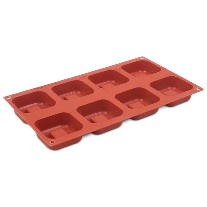 Non-Stick Orange Square Savarin Pan - Perfect for Baking Cakes, Muffins & Desserts - Durable & Easy Clean for Home & Professional Use