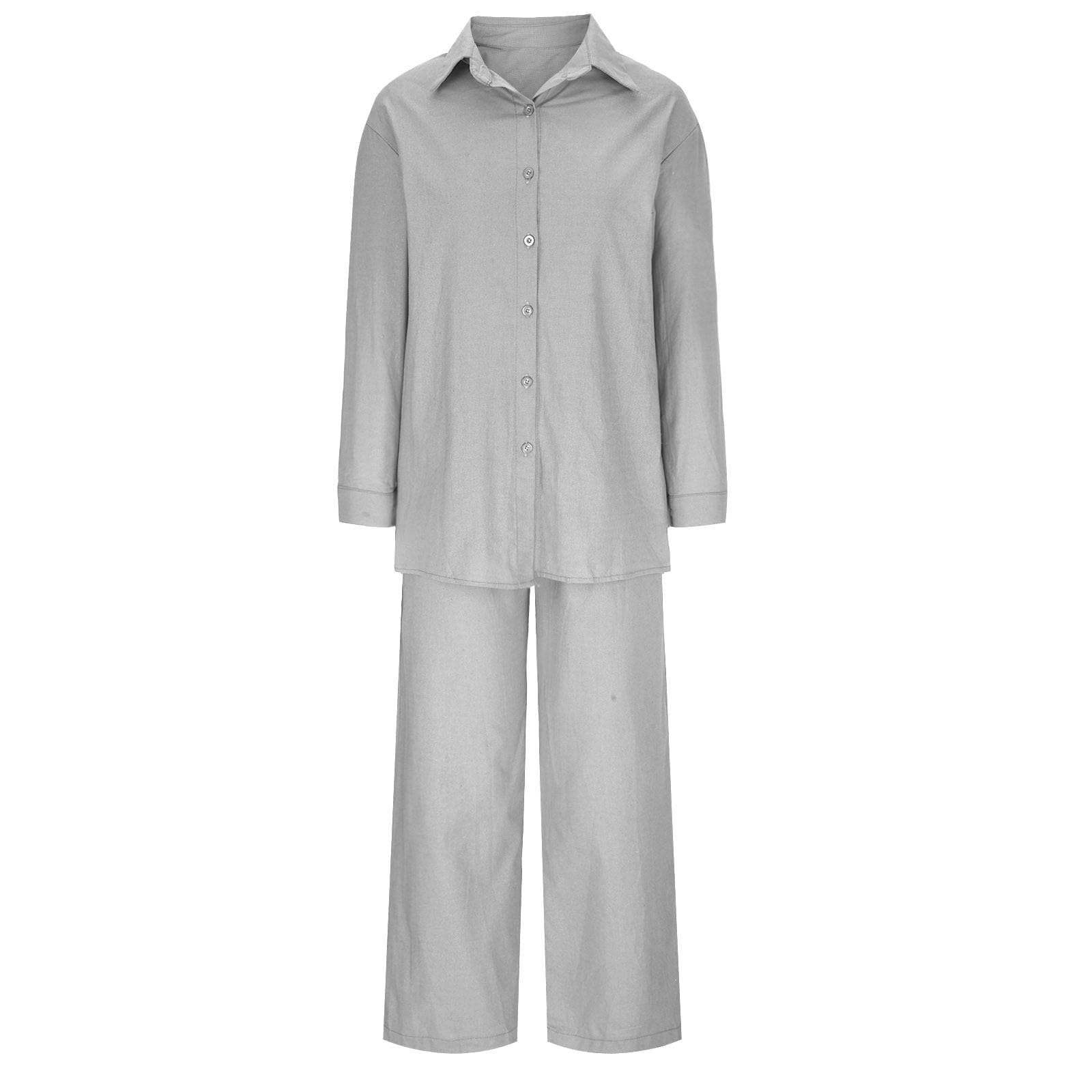 Women's 2-Piece Knit Lounge Set - Soft Black French Terry Loungewear Outfit for Relaxing at Home, Brunch Dates & Casual Wear