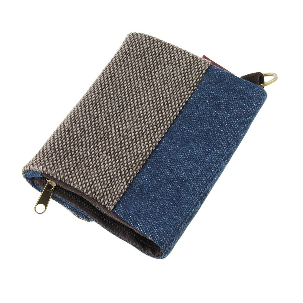 Stylish Denim Trifold Wallet for Women - Coin Purse, Card Holder & Handbag Organizer | Perfect for Everyday Use, Travel & Gift Giving