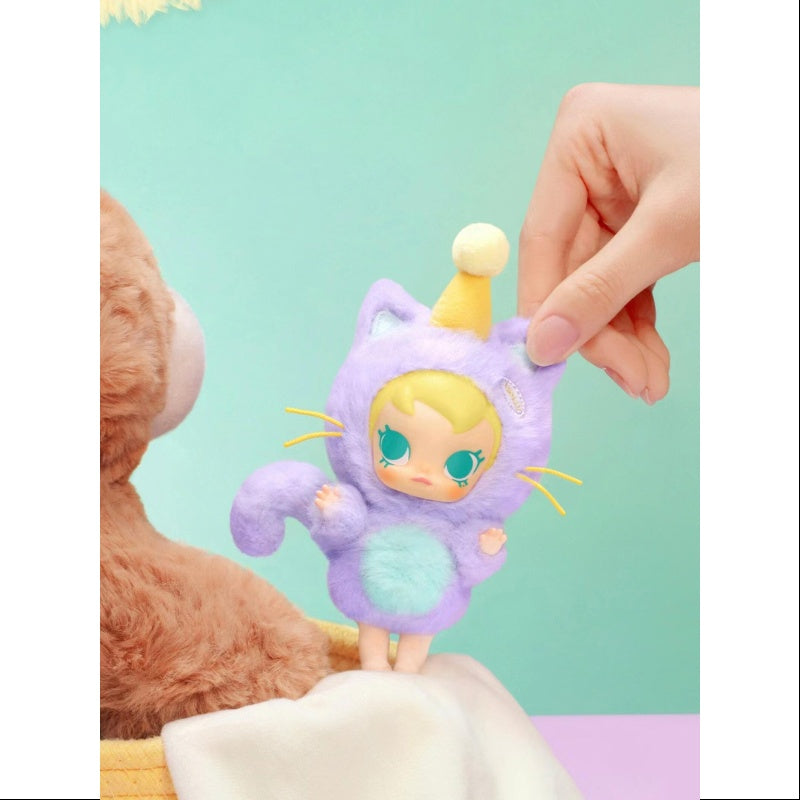 Baby Molly Pocket Friends Series - Soft Vinyl Plush Pendant Keychain for Kids | Cute Kawaii Anime Character Toy Gift for Girls & Boys | Perfect for Backpacks, School Bags & Key Rings