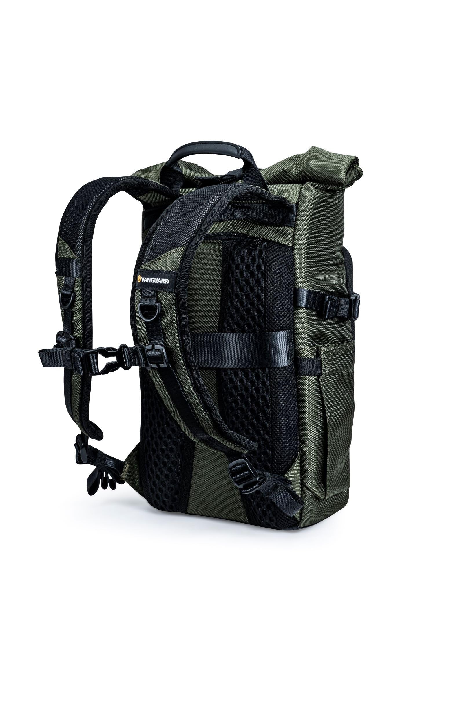 VANGUARD Roll Top 43RB Backpack - Large Green Waterproof Hiking Backpack for Outdoor Adventures, Travel & Camping
