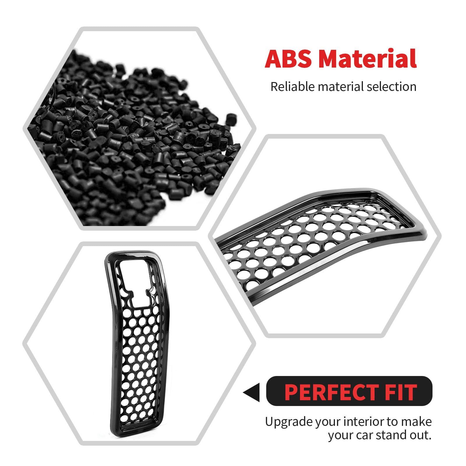 Black Front Grille Mesh Inserts with Camera Grill Decoration | Exterior Accessories for Jeep Wrangler JL/JLU & Gladiator JT (2024+) | Off-Road Protection & Custom Style Upgrade