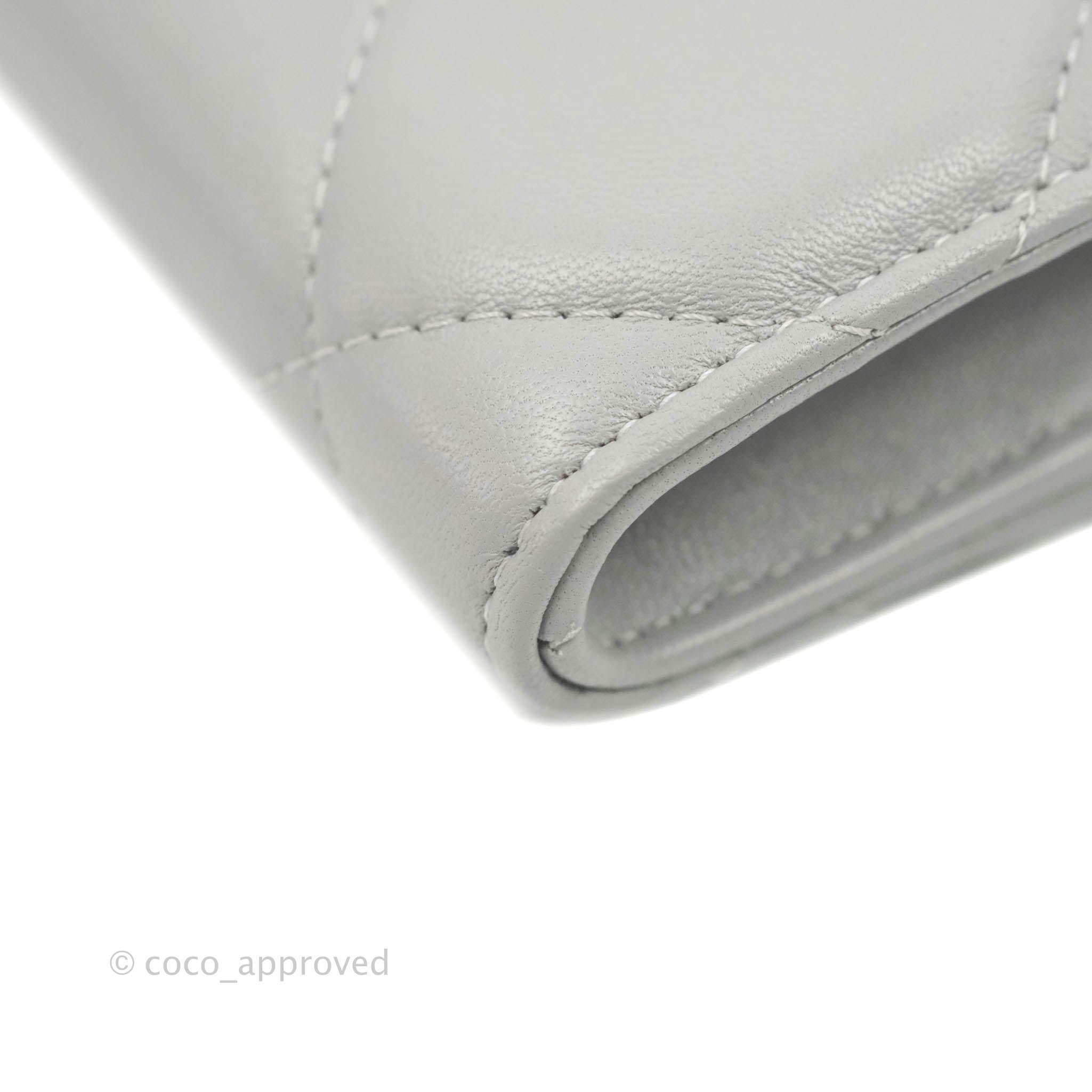 Chanel 19 Grey Mixed Hardware Phone Holder - Luxury Designer Phone Case for iPhone & Android - Perfect for Everyday Use, Travel & Fashion Accessories