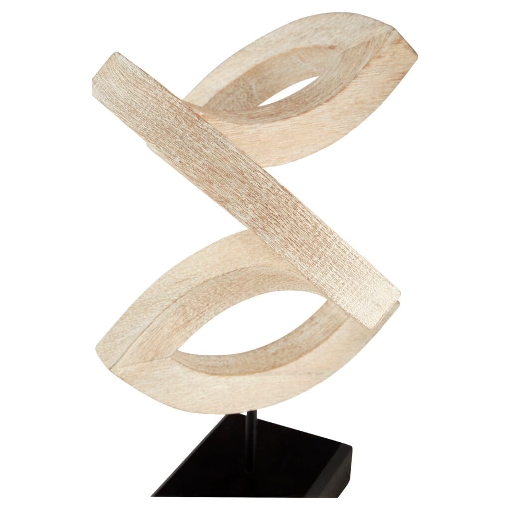 Cyan Design 11173 Gali Sculpture #4 - Whitewashed Resin Home Decor Statue | Elegant Tabletop Display for Living Room, Office & Garden Decor