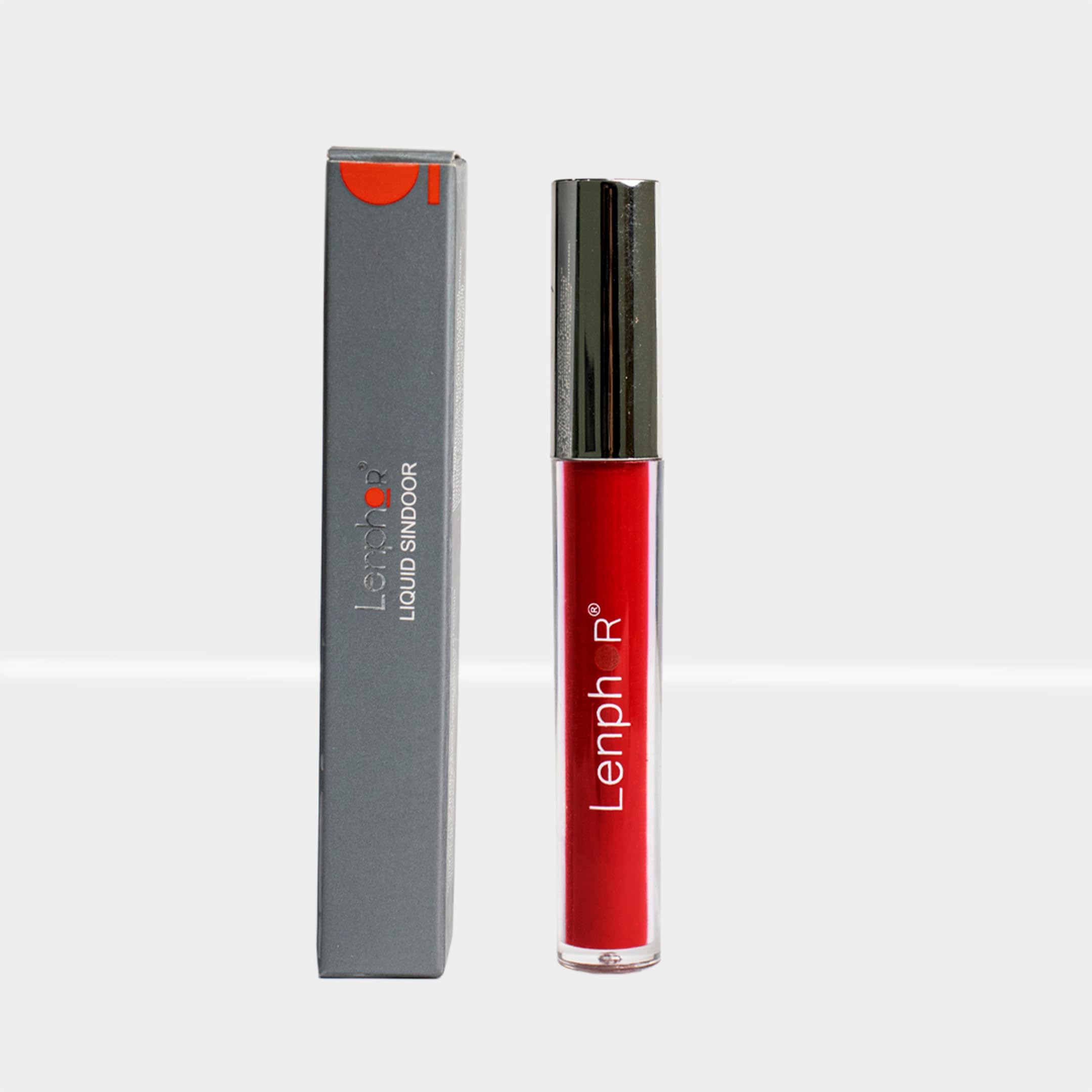 Lenphor Liquid Sindoor (Red 01) - Long Lasting Liquid Bindi for Indian Traditional Makeup & Bridal Looks | Perfect for Festivals, Weddings & Cultural Events