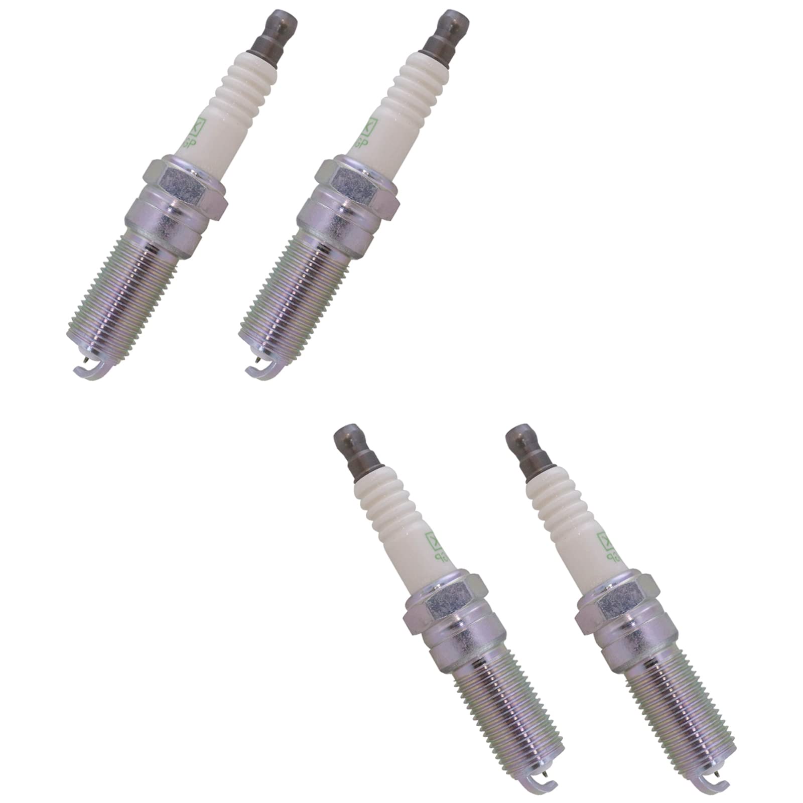 G-Power 5019 Spark Plug Set of 4 - Compatible with Buick, GMC, Chevy, Ford, Mazda, Mercury Vehicles - High Performance Ignition for Improved Fuel Efficiency & Engine Power - Perfect for Daily Commuting, Highway Driving & Towing