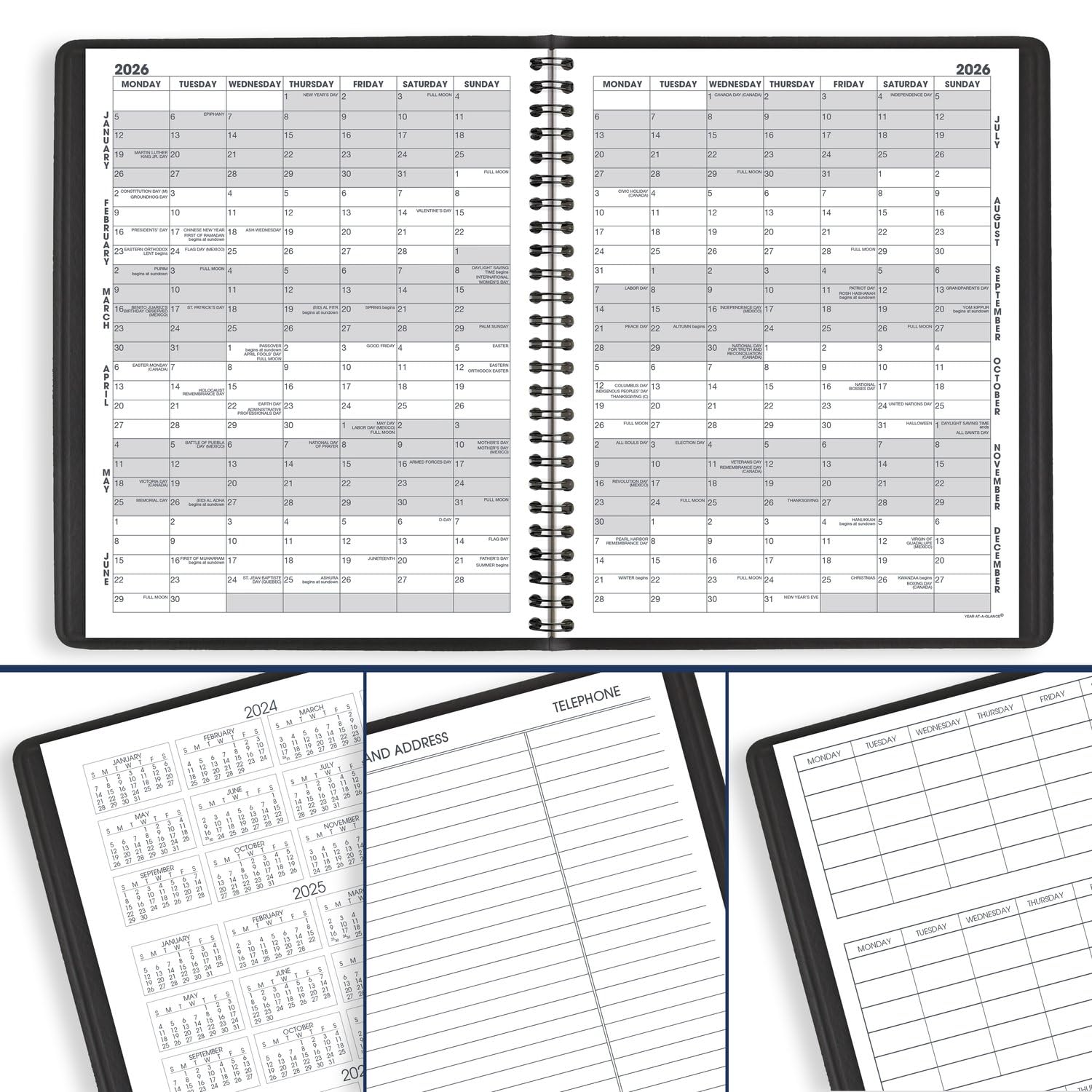 AT-A-GLANCE 2024-2025 Academic Monthly Planner - 7