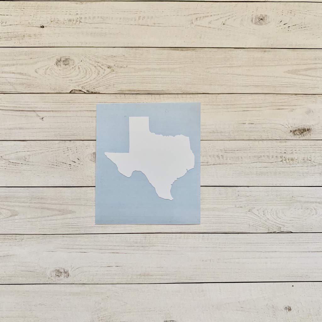 Texas State Shape Vinyl Decal Sticker - Waterproof Car & Window Decals for Home, Office, Laptop Decor - Perfect for Texas Pride, Gifts & State Themed Parties