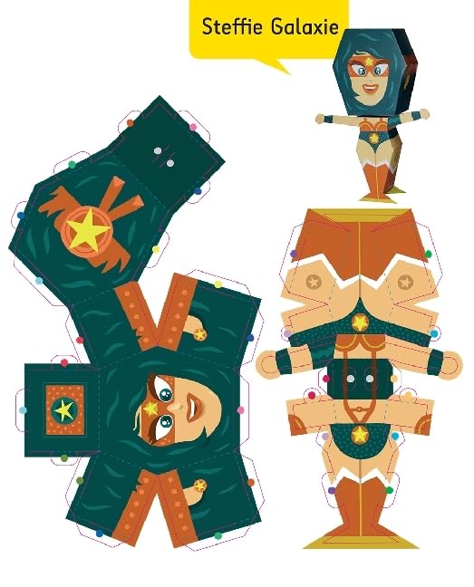 Build Your Own Superheroes - 11 DIY Paper Toy Superhero Craft Kits for Kids | Fun Creative Activity, Birthday Party Favors & Classroom Projects