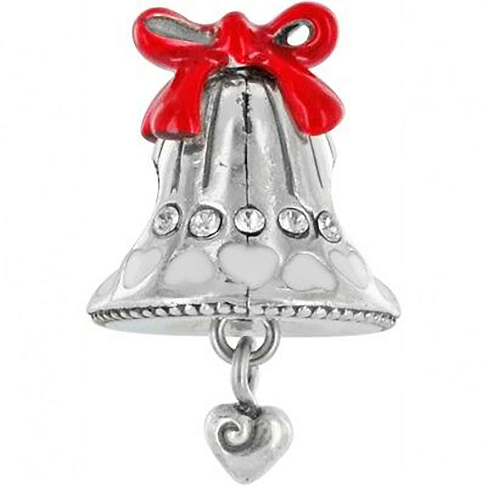 Brighton Joyful Bell Stopper Bead with Enamel & Swarovski Crystals - Elegant Jewelry Making Supplies for DIY Bracelets, Necklaces & Craft Projects