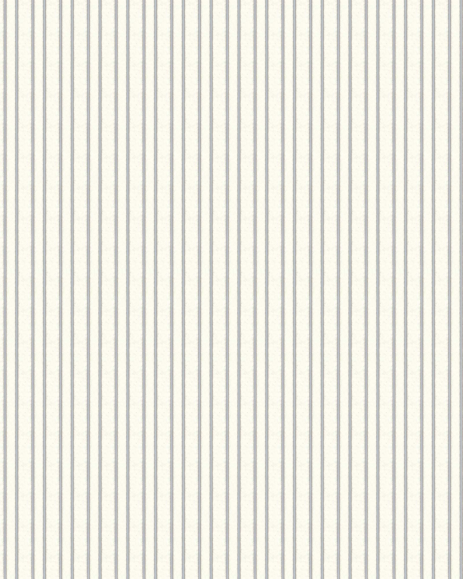 Lim & Handtryck Wallpaper Classic Stripe II Twig/Blue - Perfect for Living Room, Bedroom, and Office Decor