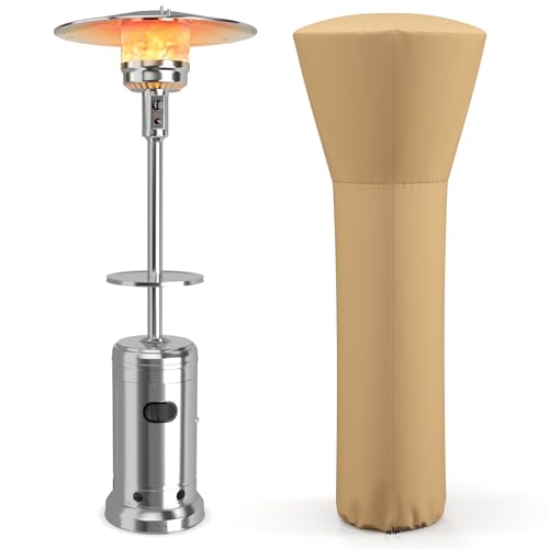 Silver Heater & Beige Cover