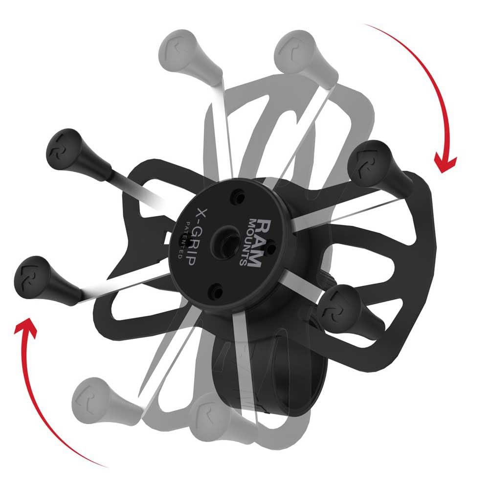 RAM MOUNTS X-Grip Phone Mount with RAM Tough-Strap Handlebar Base for Bikes and Motorcycle Handlebars - Essential for Safe and Hands-Free Navigation