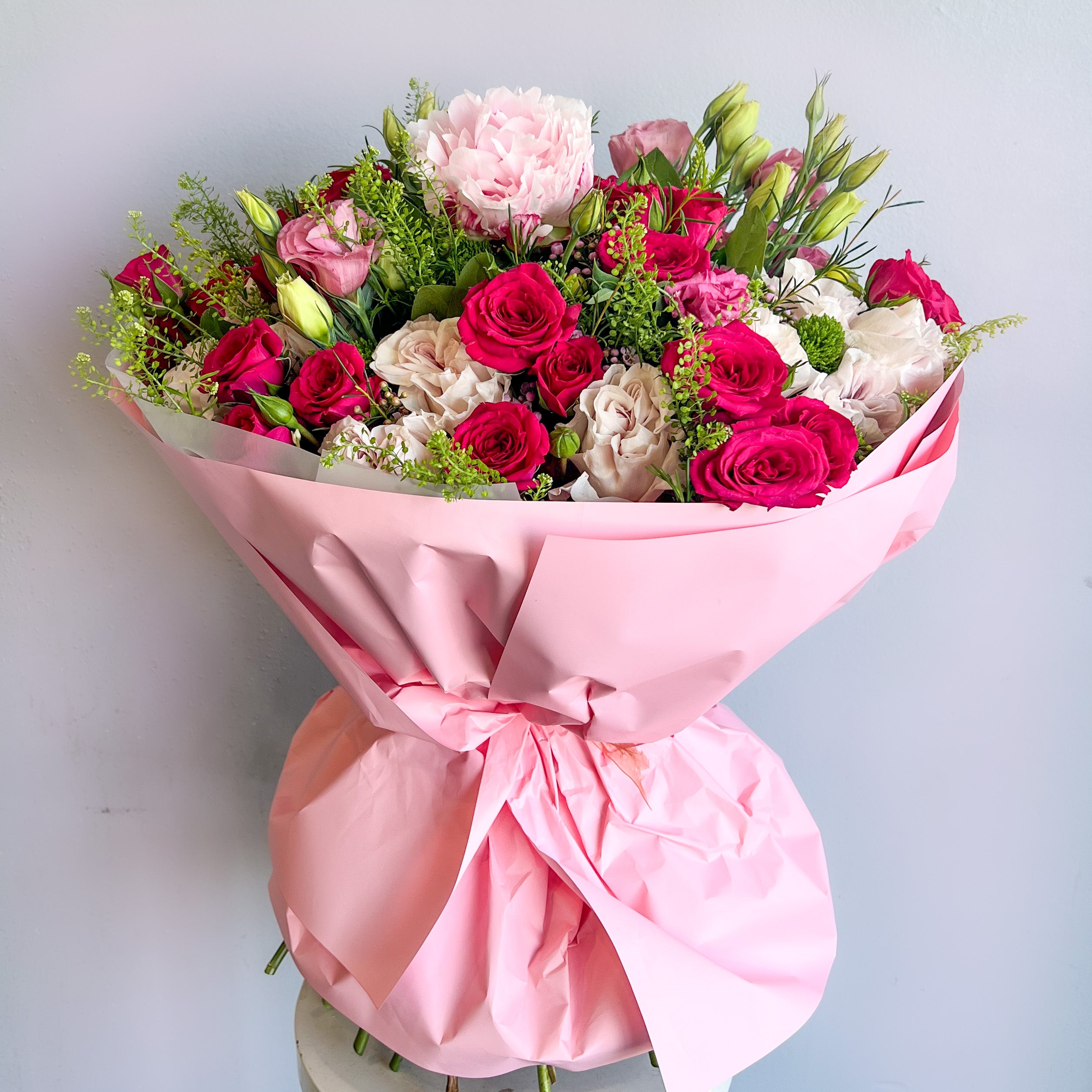 French Garden Bouquet - Fresh Cut Flowers for Home Decor, Wedding Centerpieces & Romantic Gifts | Perfect for Dining Table, Living Room & Special Occasions