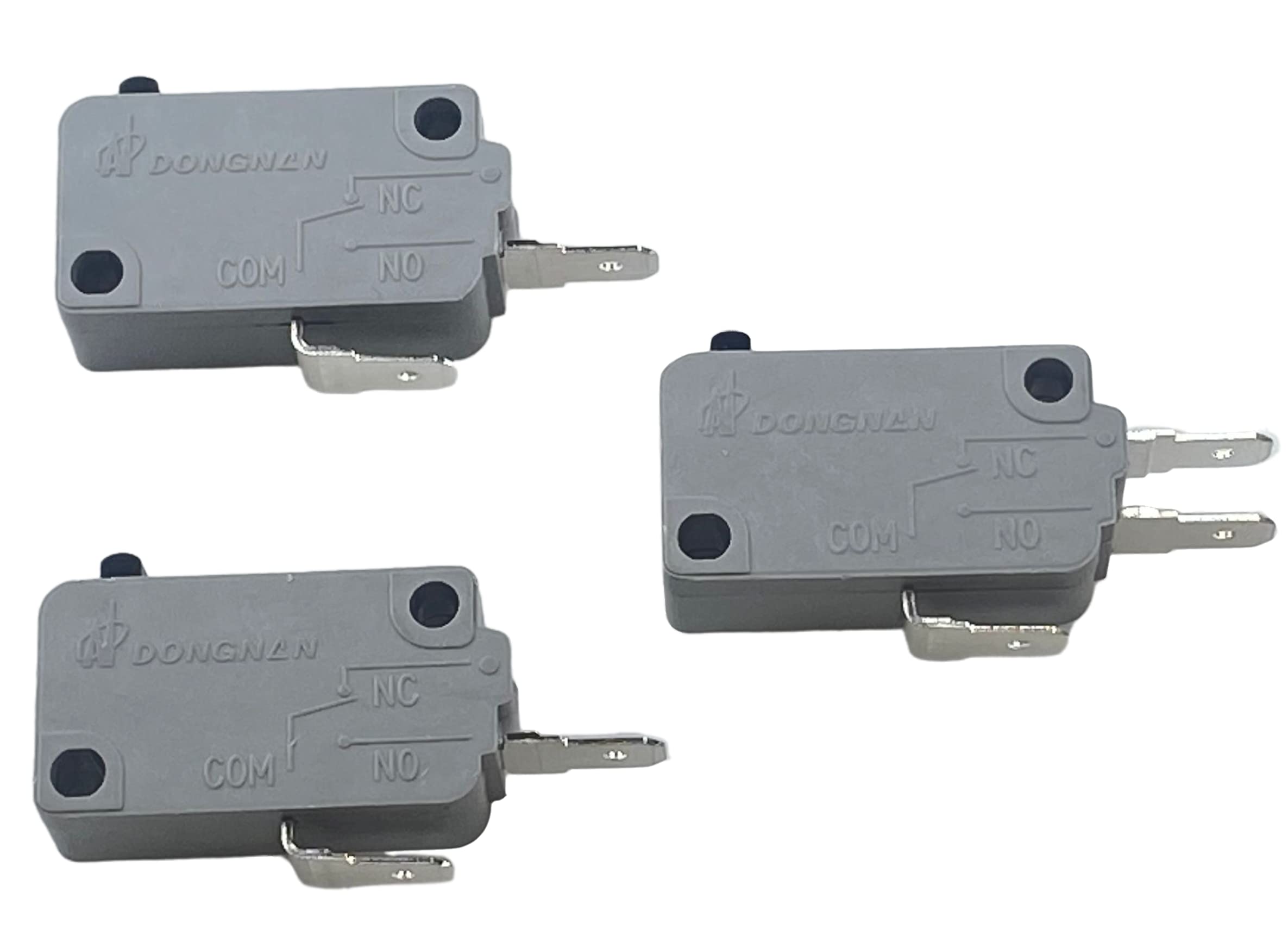 KW3A Microwave Oven Door Switch 16A 125/250V (2 Normally Open + 1 3-Prong) - Replacement Part for Microwave Repair & Maintenance - Perfect for GE, Whirlpool, Samsung Microwave Ovens