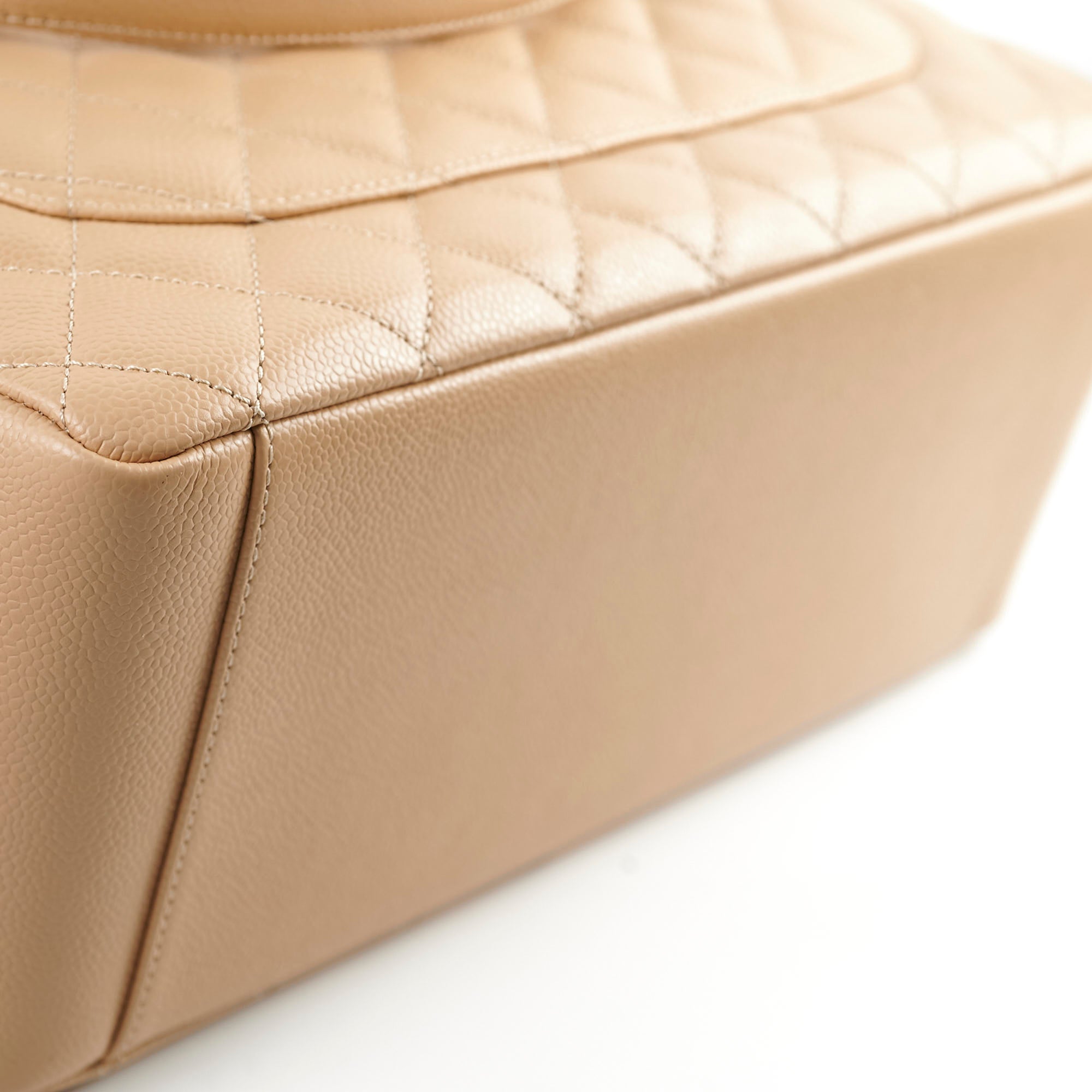 Chanel Caviar GST Grand Shopping Tote Bag in Beige - Luxury Leather Handbag for Women, Perfect for Work, Travel & Everyday Use