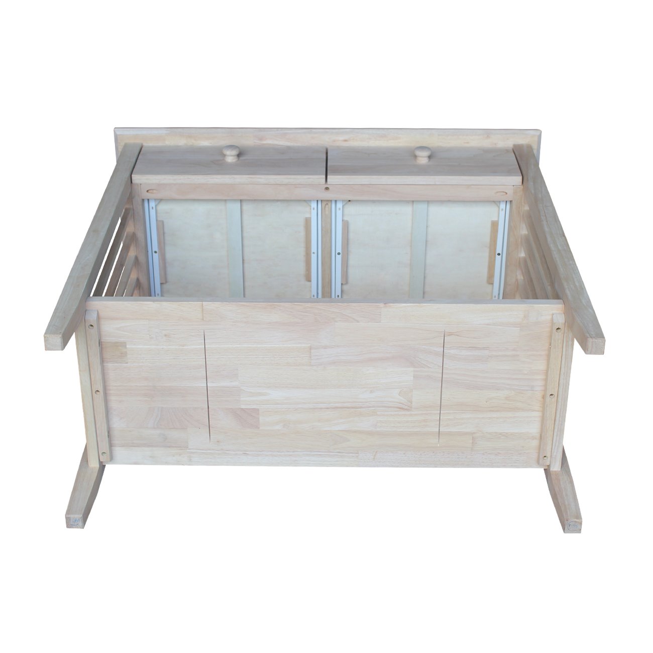 Unfinished Mission Style Server and Console Table by International Concepts - Perfect for Entryway, Dining Room, or Home Office Decor