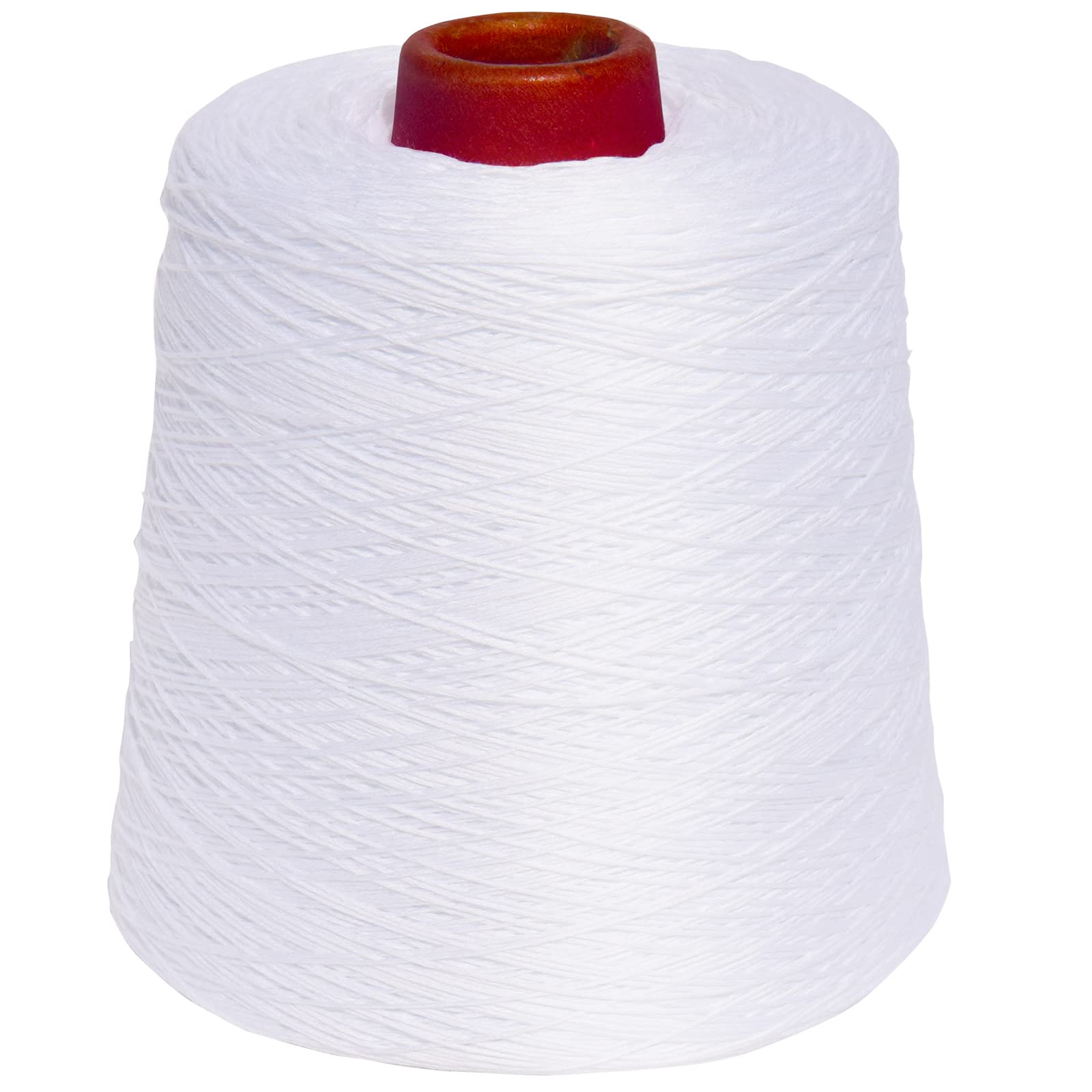 LE PAON 500g Cone Embroidery Floss - Premium Cross Stitch Thread for Friendship Bracelets & Craft Projects (B5200 White) - Perfect for DIY Sewing, Needlework & Handmade Gift Making