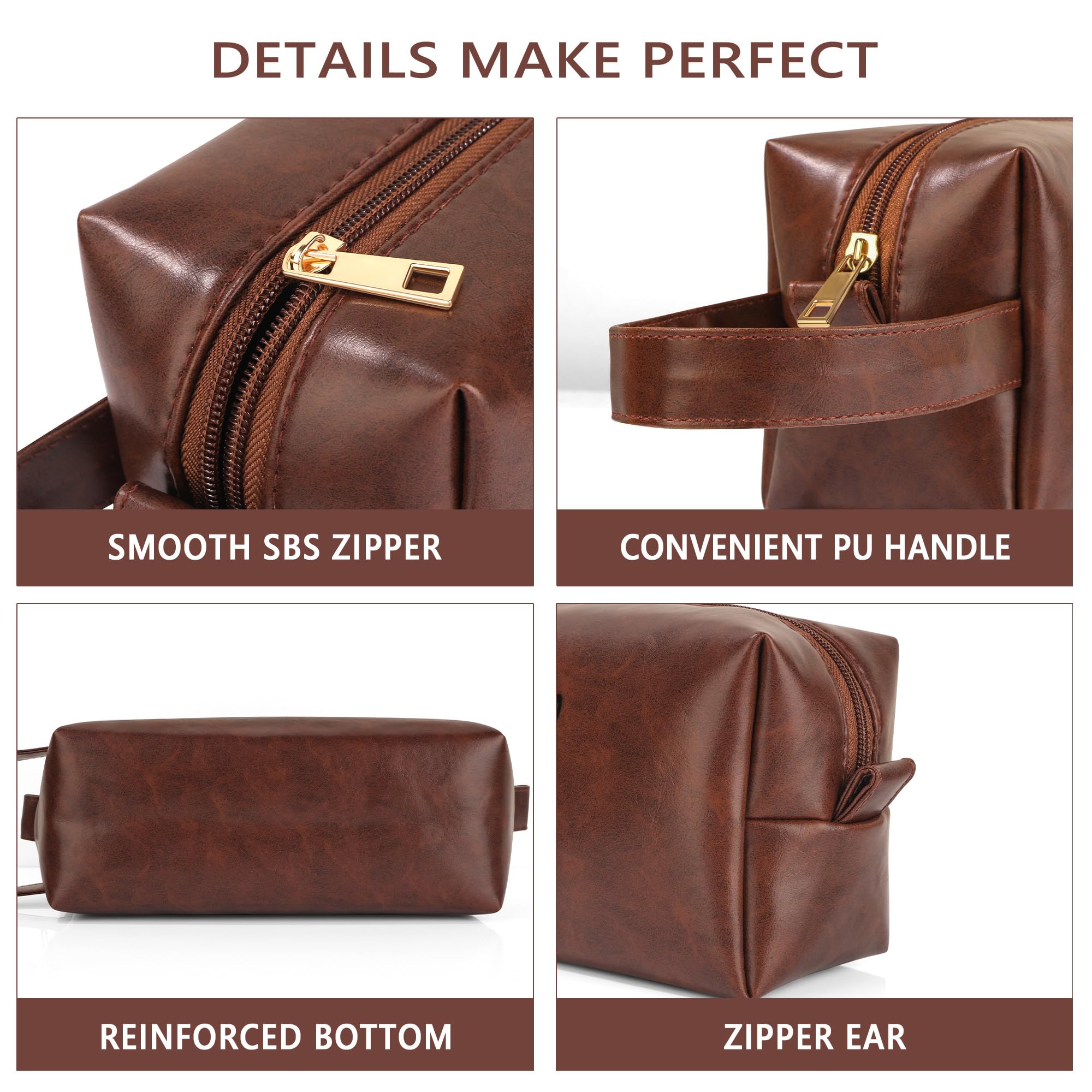 Men's Toiletry Travel Bag - Unique Gifts for Husband, Dad, Grandpa | Anniversary, Birthday, Christmas