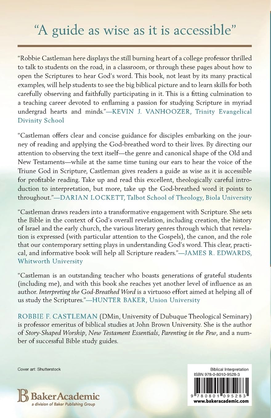 Interpreting the God-Breathed Word: How to Read and Study the Bible - Bible Study Guide for Christians, Scripture Analysis & Devotional Reading