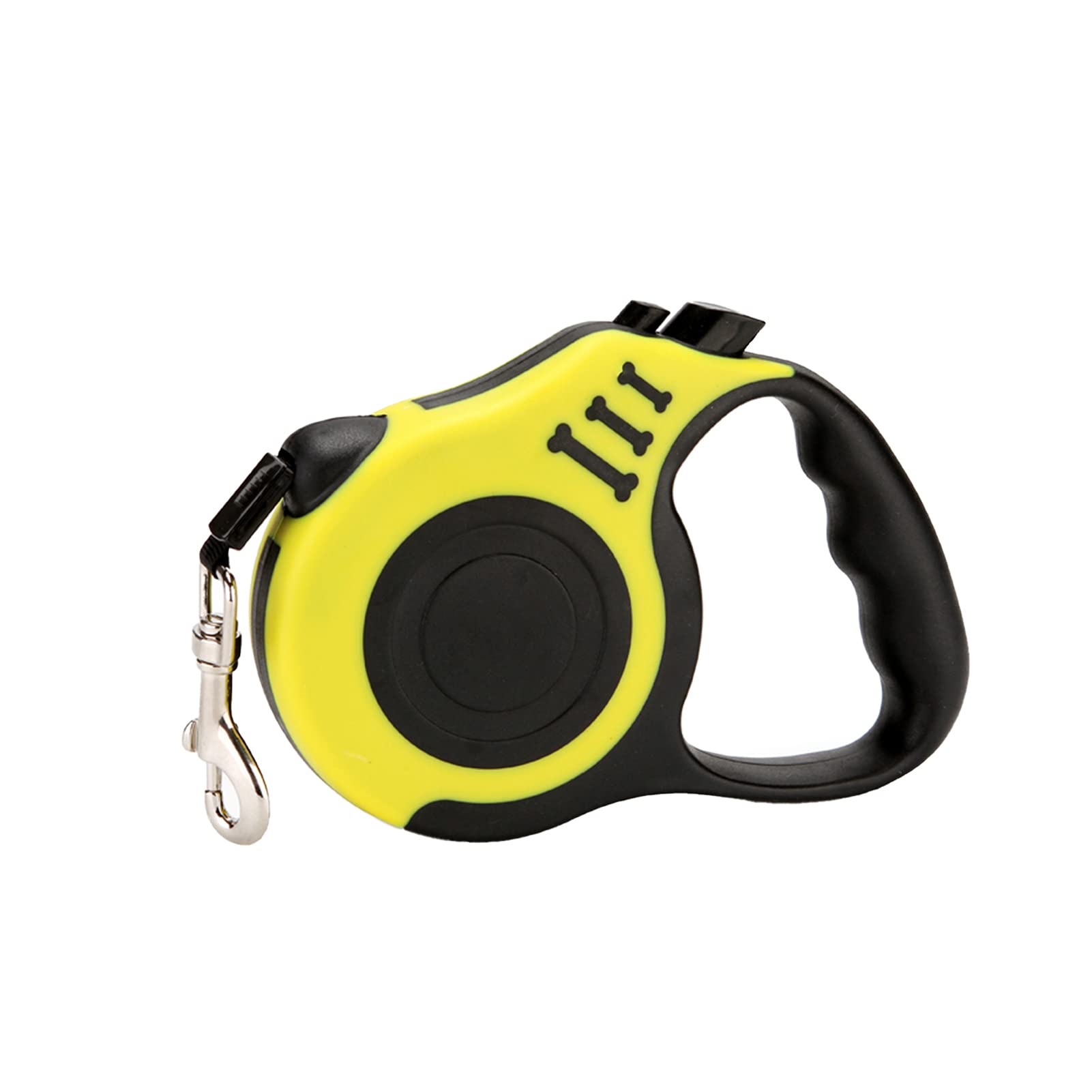 Retractable Dog Leash with Anti-Slip Handle - Strong Nylon Tape Tangle-Free Pet Walking Leash | One-Handed Button Lock & Release | Perfect for Small/Medium Dogs & Cats | Ideal for Daily Walks, Jogging & Outdoor Adventures