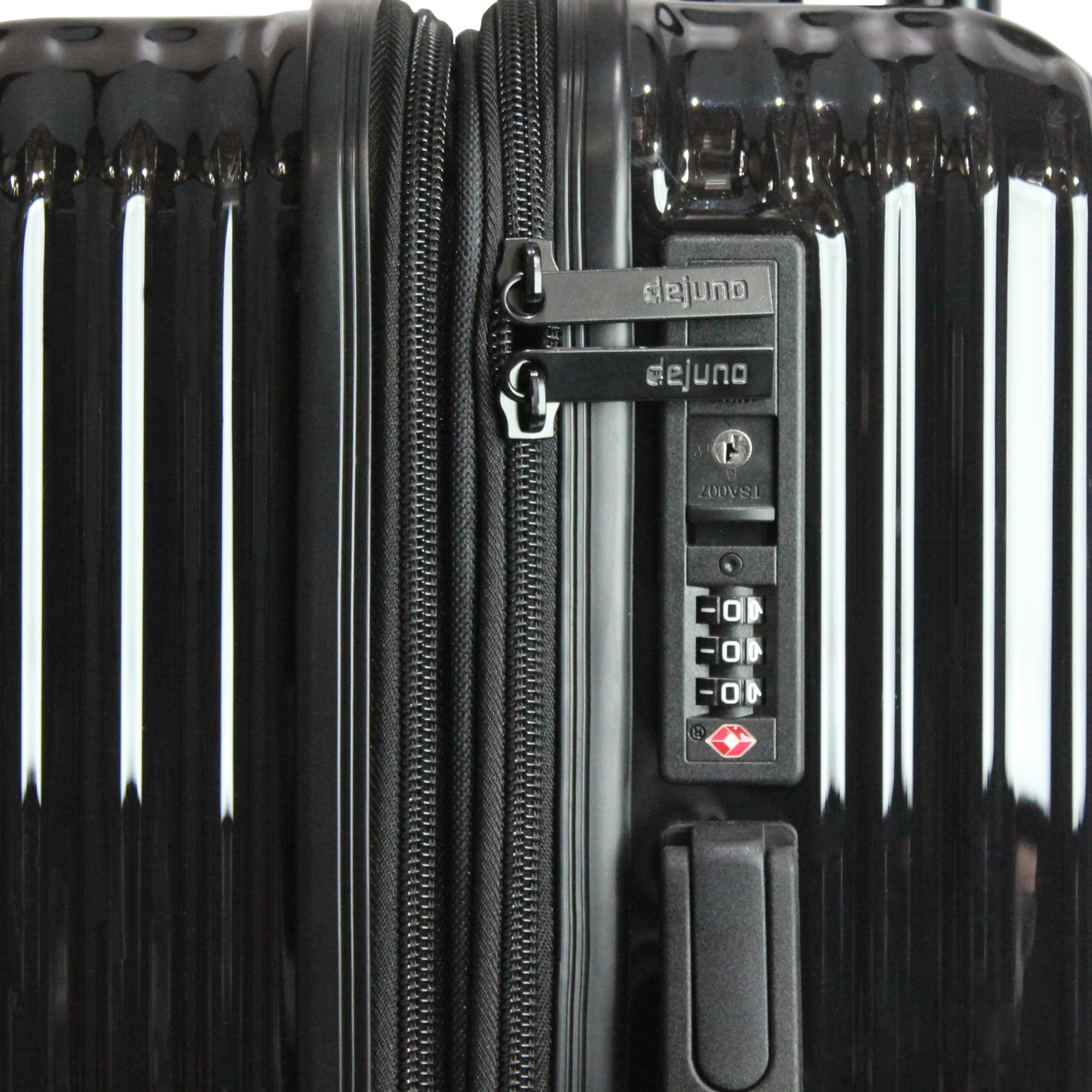 World Traveler Dejuno Tonal Lightweight Polycarbonate Hardside Expandable Spinner Luggage Suitcase with TSA Lock, Onyx, 28-inch - Perfect for International Flights, Business Trips & Family Vacations