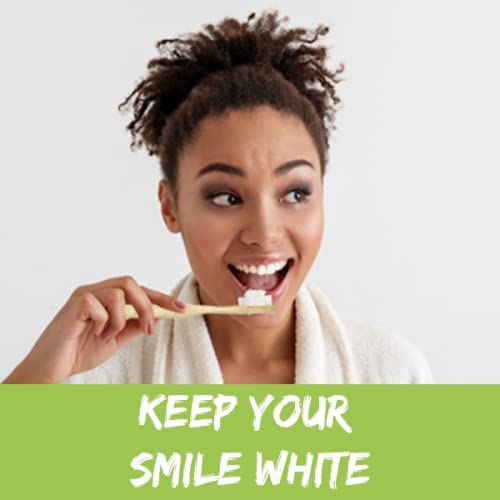 Eco-Friendly Bamboo Toothbrushes for Adults - Extra Soft Bristles for Sensitive Teeth & Gum Recession | Biodegradable Wooden Toothbrush for Sustainable Oral Care | Perfect for Travel, Home & Zero-Waste Lifestyle