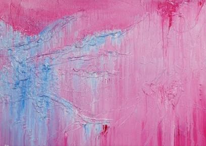 140cm x 100cm Large Abstract Pink Wall Art Painting - Modern Home Decor for Living Room, Bedroom & Office - I Love All Kandy Inspired Canvas Artwork