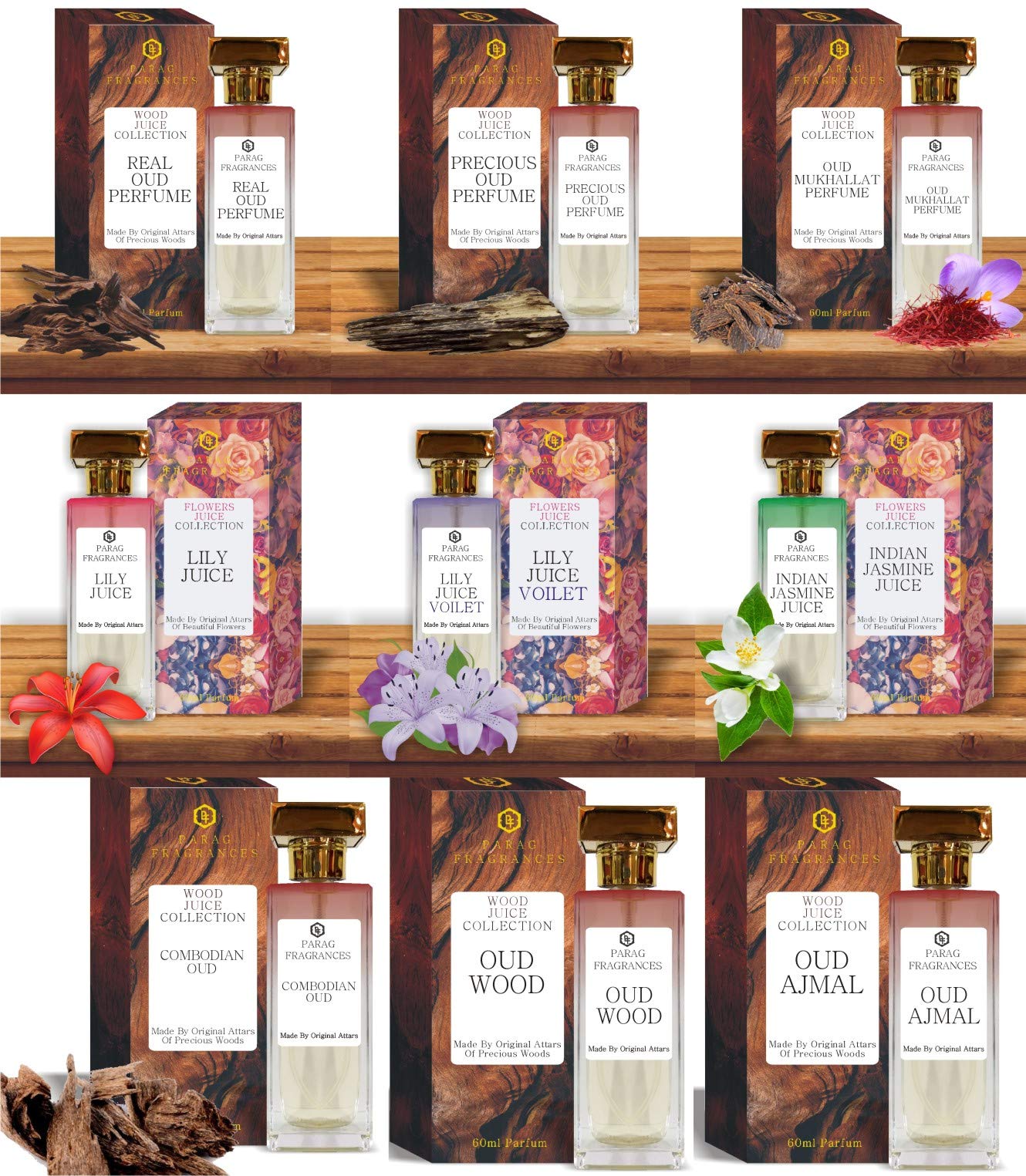 Parag Fragrances Combo Pack - Mogra Buds Perfume 50ml & Ruh ae Mogra Attar 4ml | Long Lasting Fragrance Set for Men & Women | Perfect for Weddings, Parties & Daily Wear