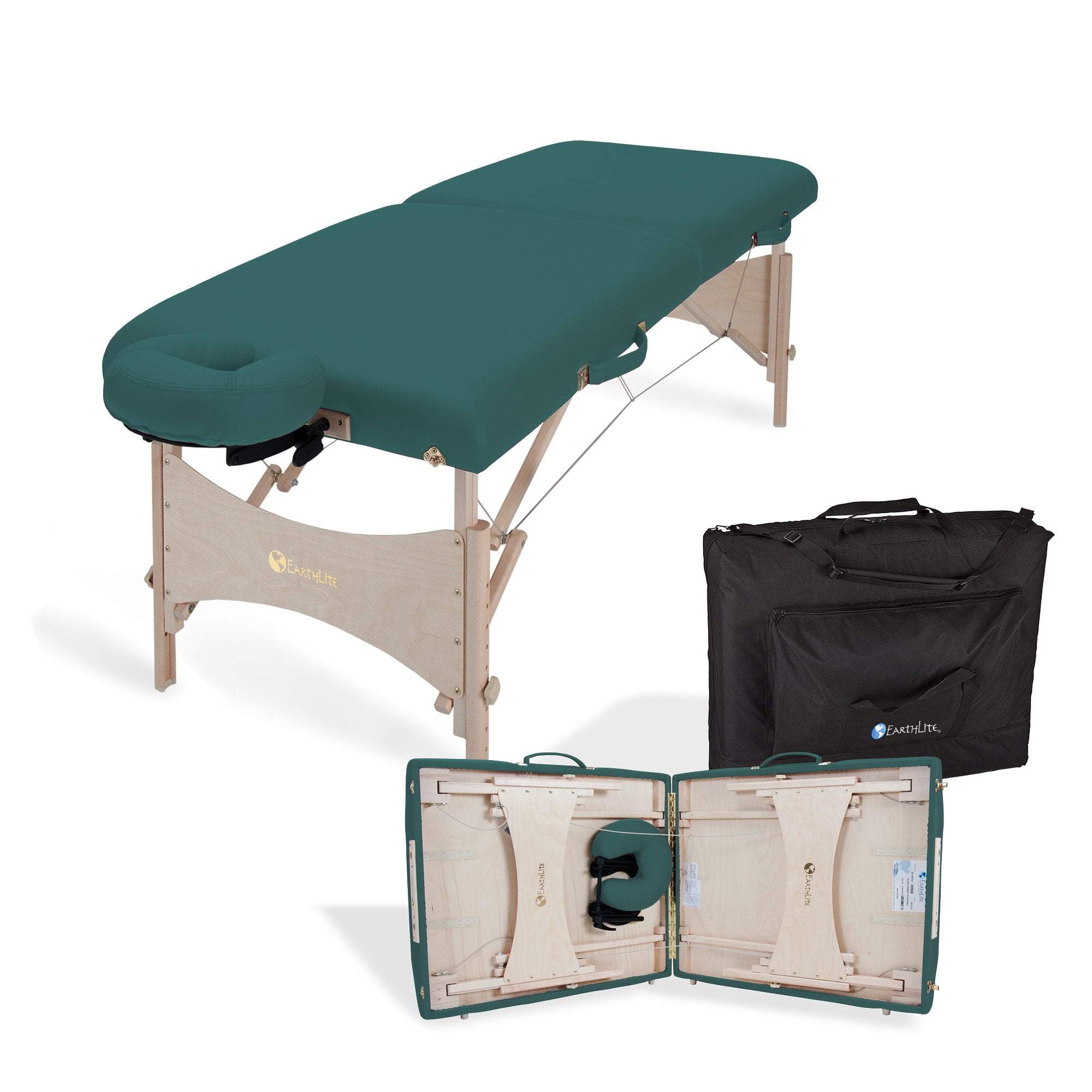 Earthlite Harmony DX Portable Massage Table with Carrying Case - Professional Adjustable Massage Bed for Home & Spa Use - Perfect for Therapists, Yoga, Reiki & Relaxation