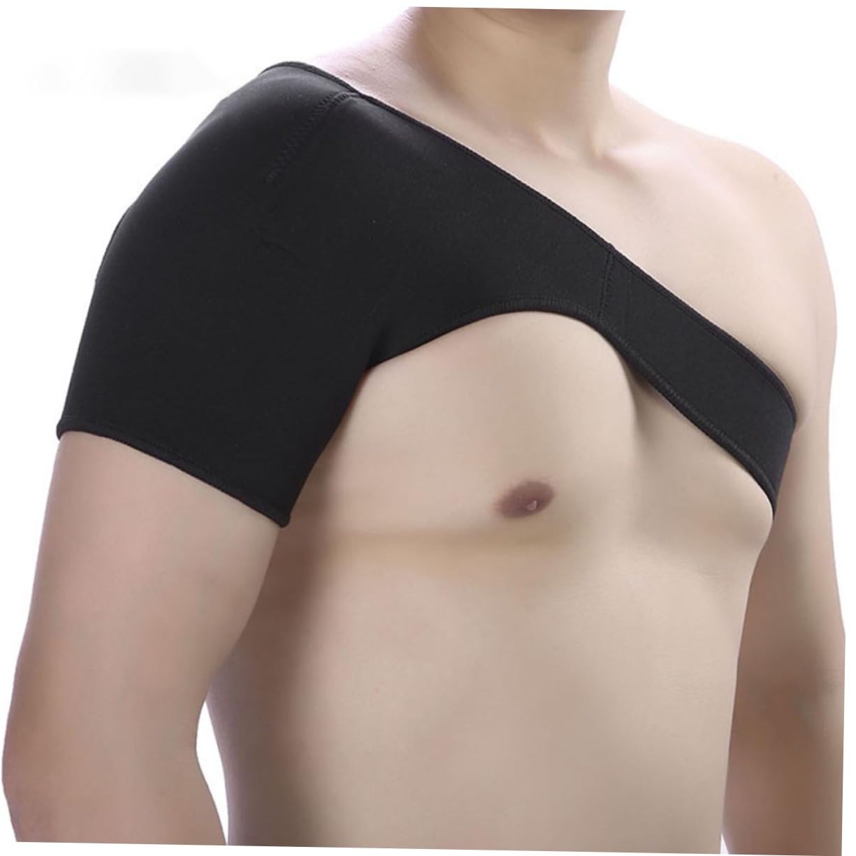 LIOOBO Adjustable Shoulder Brace for Rotator Cuff Support - Arm Compression Sleeve for Torn Rotator Cuff, Shoulder Pain Relief & Sports Injury Recovery - Ideal for Baseball, Tennis, Weightlifting & Post-Surgery Rehabilitation