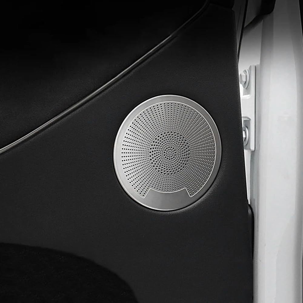 Tesla Model Y 2021-2024 Car Speaker Cover Trim - Premium Door Speaker Cover Sticker for Enhanced Sound & Interior Protection | Perfect for Car Audio Upgrades & Interior Customization