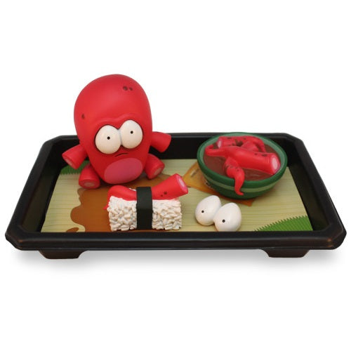 Andrew Bell Dead Zebra Dyzplastic O No Sushi Set - Red Japanese Sushi Making Kit for Home Chefs & Party Entertaining