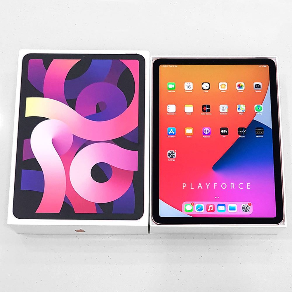 Apple iPad Air 10.9-inch 4th Generation (64GB, Wi-Fi + Cellular, Rose Gold) - Perfect for Work, Study & Entertainment On The Go