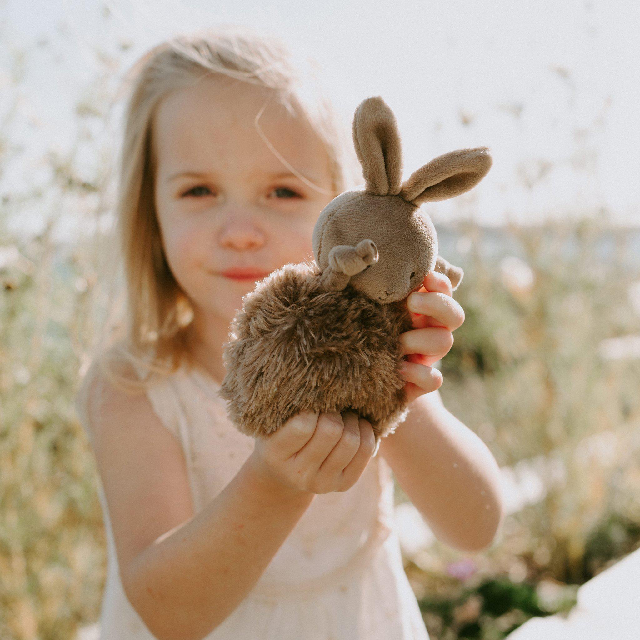 Roly Poly Brownie Brown Bunny Plush Toy - Soft & Cuddly Stuffed Animal for Kids, Perfect for Nursery Decor, Gift Ideas & Comfort