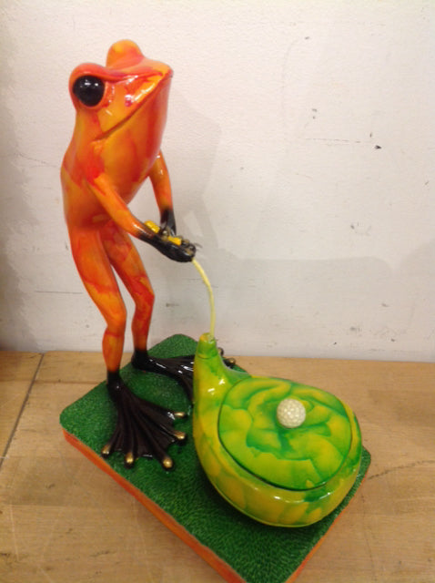 11 Resin Frog Golfer Figurines - Unique Golf-Themed Collectibles & Home Decor for Golf Lovers | Perfect for Office Desk, Garden Decor, and Gift Ideas