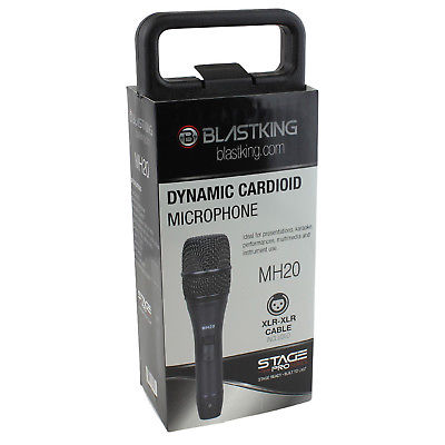 Blastking MH20 Professional Dynamic Cardioid Handheld Microphone for Live Performances, Podcasting & Studio Recording - Ideal for Singers, Speakers & Content Creators