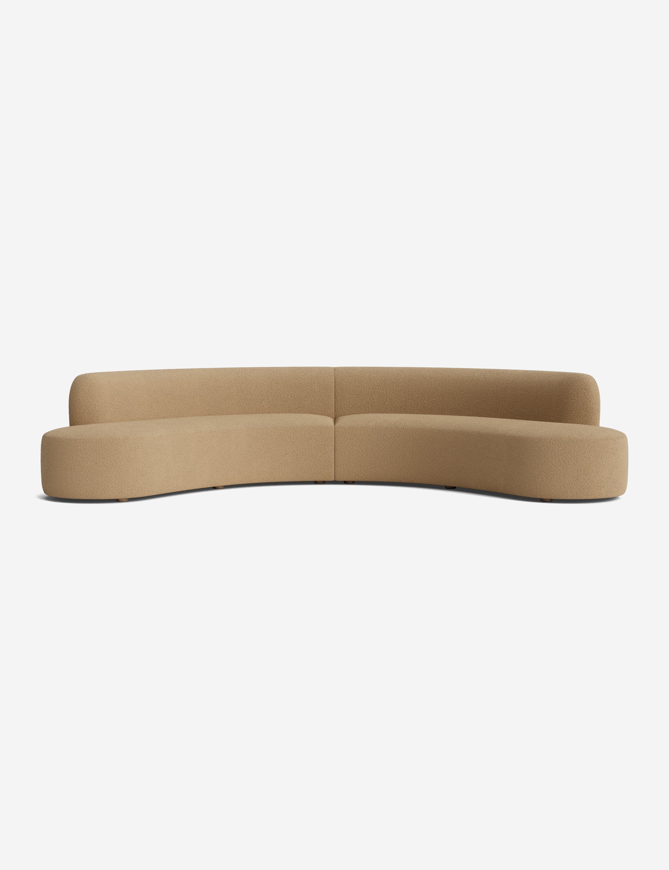 Modern Cara Sectional Sofa - 3-Piece L-Shaped Couch with Reversible Chaise, Soft Fabric Upholstery, and Sturdy Wooden Frame - Perfect for Living Room, Family Room, or Home Theater Seating