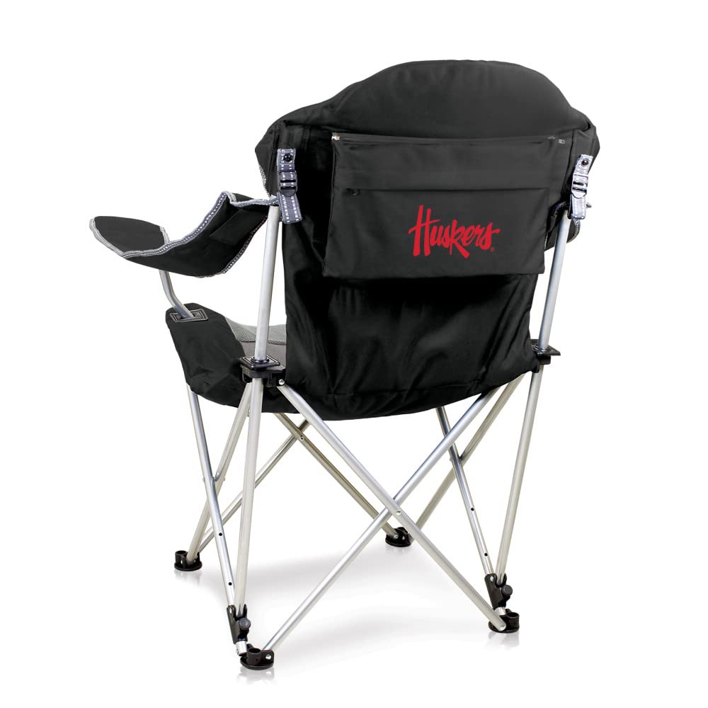 PICNIC TIME NCAA Arkansas Razorbacks Reclining Folding Camp Chair - Portable Beach Chair for Adults with Carry Bag - Perfect for Tailgating, Camping, and Outdoor Events