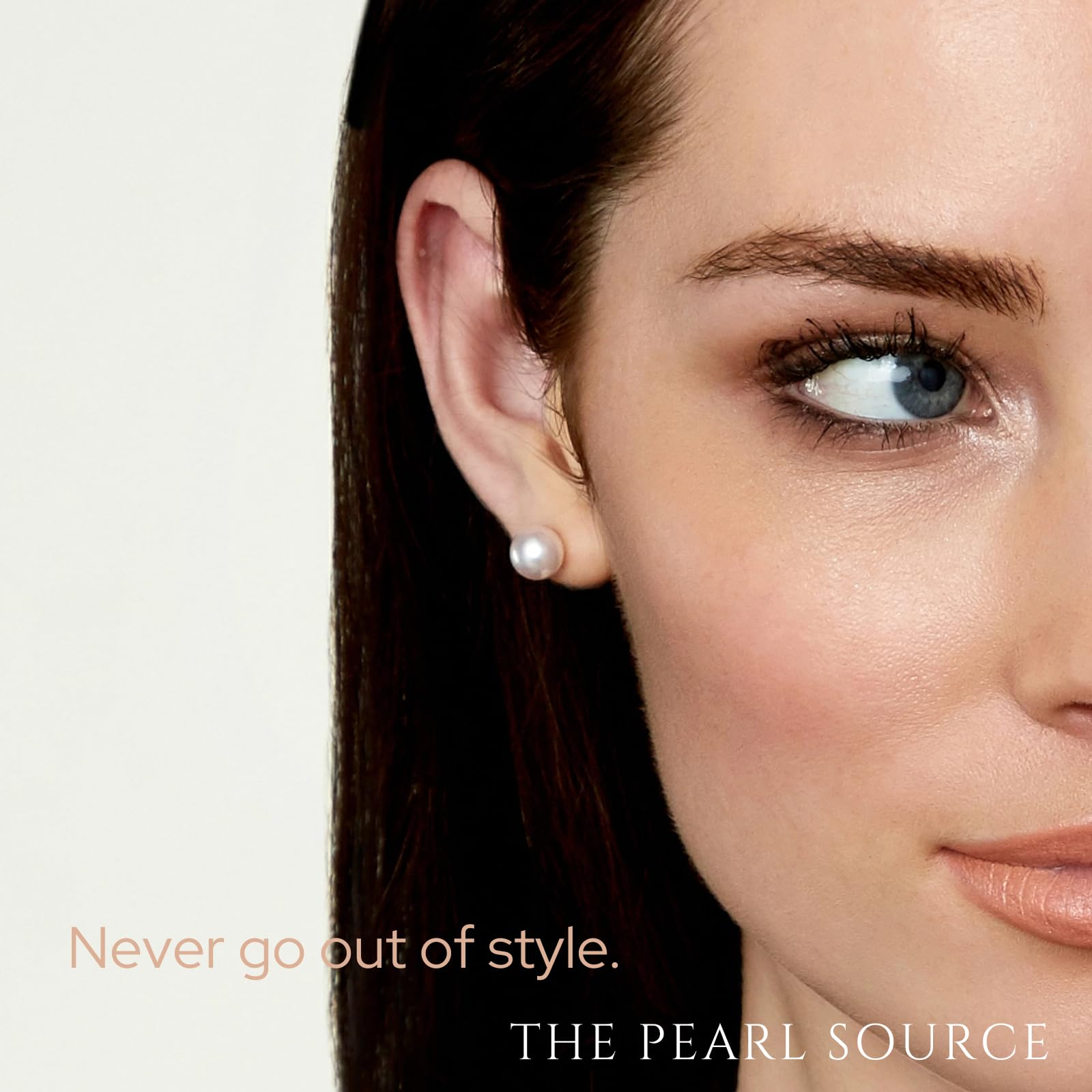 AAAA Quality Round White Freshwater Pearl Earrings for Women - 14k Gold Stud Earrings with Genuine Cultured Pearls | Hypoallergenic, 8.0-8.5mm | Perfect Gift for Christmas, Holidays, Anniversary & Special Occasions | Elegant Jewelry for Weddings, Parties & Everyday Wear
