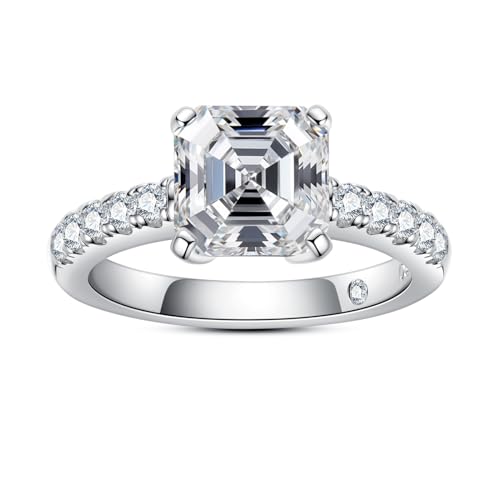 3.3cttw Asscher Cut
