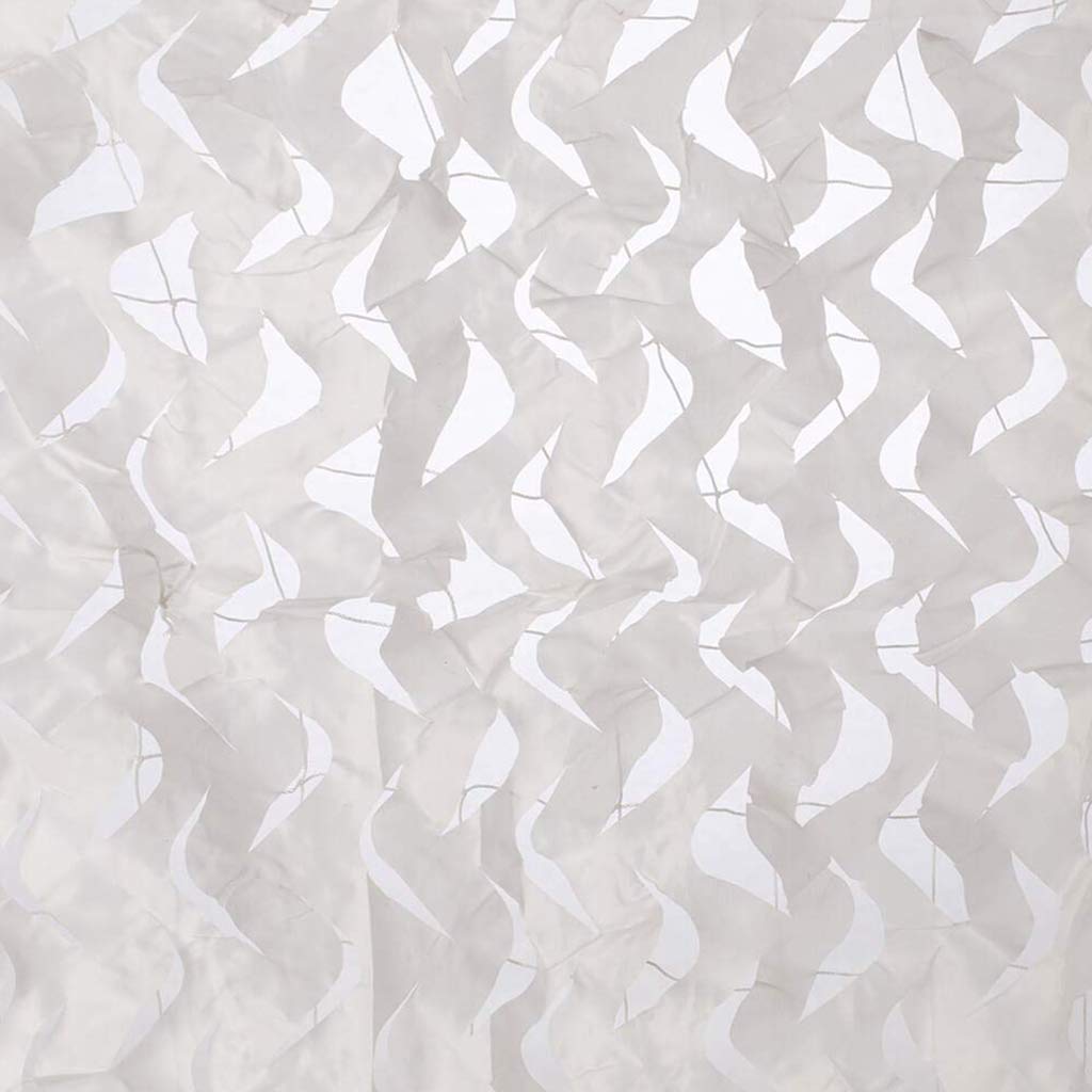 Military Camouflage Netting - Heavy Duty Oxford Polyester Reinforced UV Resistant Shade White Camo Net for Sun Protection | Perfect for Camping, Hunting, Shooting Ranges & Military Themed Party Decorations | Outdoor Use, Backyard Privacy & Tactical Concealment