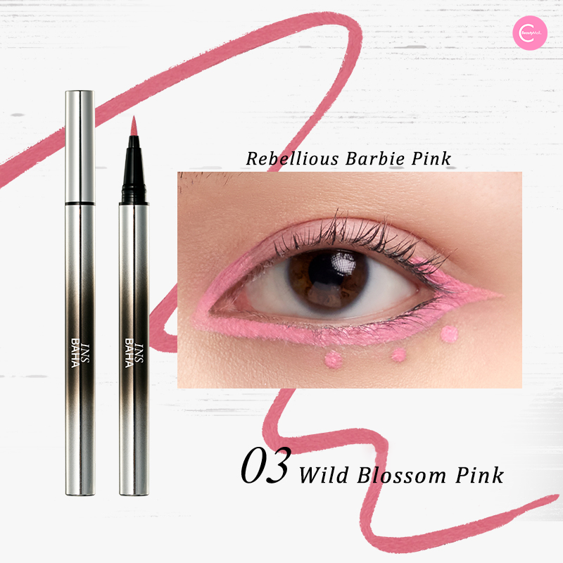 INSBAHA Soft Colorful Liquid Eyeliner Pen - Waterproof, Long-Lasting, Vibrant Colors for Eye Makeup - Perfect for Parties, Halloween, Cosplay & Everyday Wear